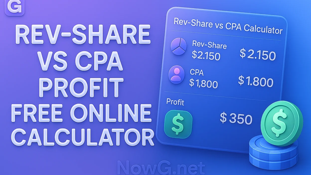 Calcolatore Rev-share vs CPA per confrontare i modelli di pagamento degli affiliati iGaming